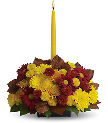 Harvest Happiness Centerpiece from Fields Flowers in Ashland, KY